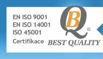 Certifikát BQ ISO 9001, ISO 14001, ISO 45001